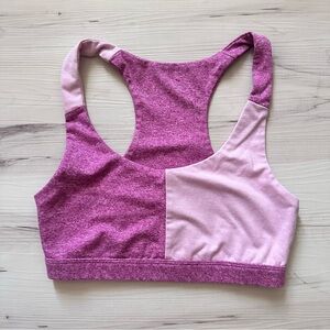 Anthropologie Daily Practice Two-Tone Purple Sports Bra